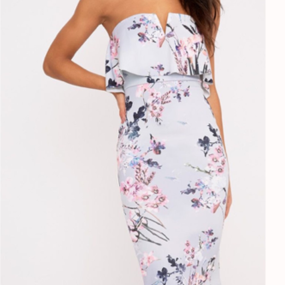 Floral Strapless Dress